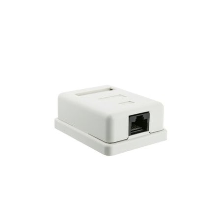 Cable Wholesale Cat5e Single Surface Mount Box, Unshielded 300-313SE
